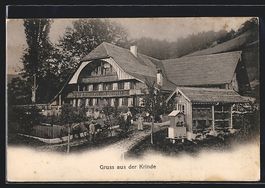 AK Gunten, Gasthof zur Krinde, 1920