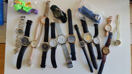Lot Uhren diverse Marken, gebraucht, Batterie leer (2W1)