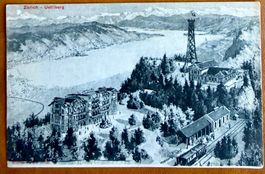 AK: Uetliberg - Restaurant Uto-Kulm Bahn 1907