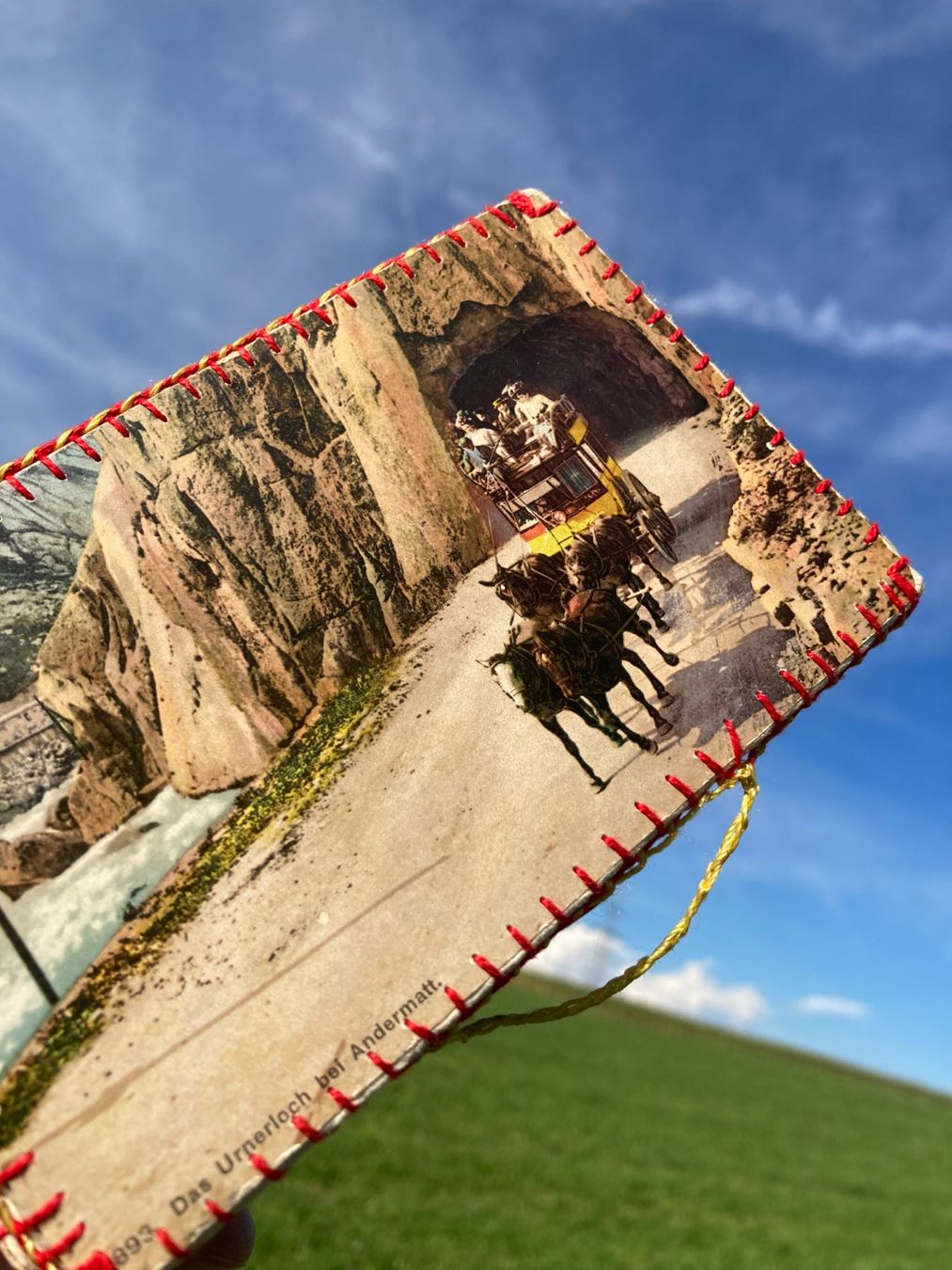 Alle Dekorationen: hangearbeitets  Truckli  aus  alten  Ansichtskarten – Gebraucht aus Subingen von ArtBead 3