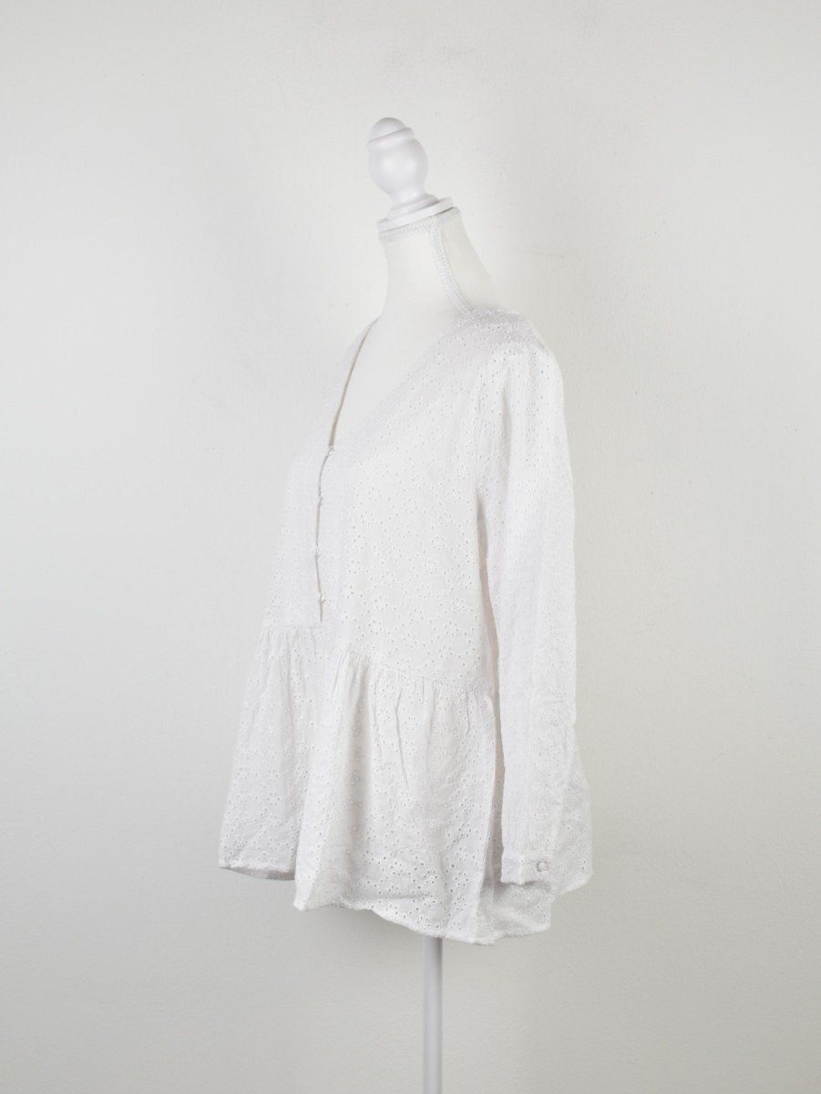 Barbour Camicette: Barbour Bluse Bindweed Gr.40, weiss, neuwertig – Nuovo (secondo la descrizione) da Nürensdorf venduto da 2ND_STORY 5