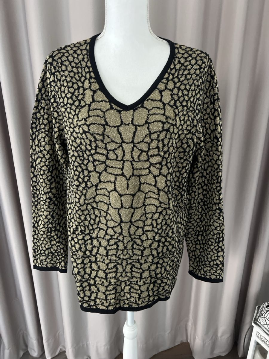 Pulls & Sweat-shirts: Pullover Gold/Schwarz, Grösse 42 – D'occasion à Uetikon am See par Sarahm76