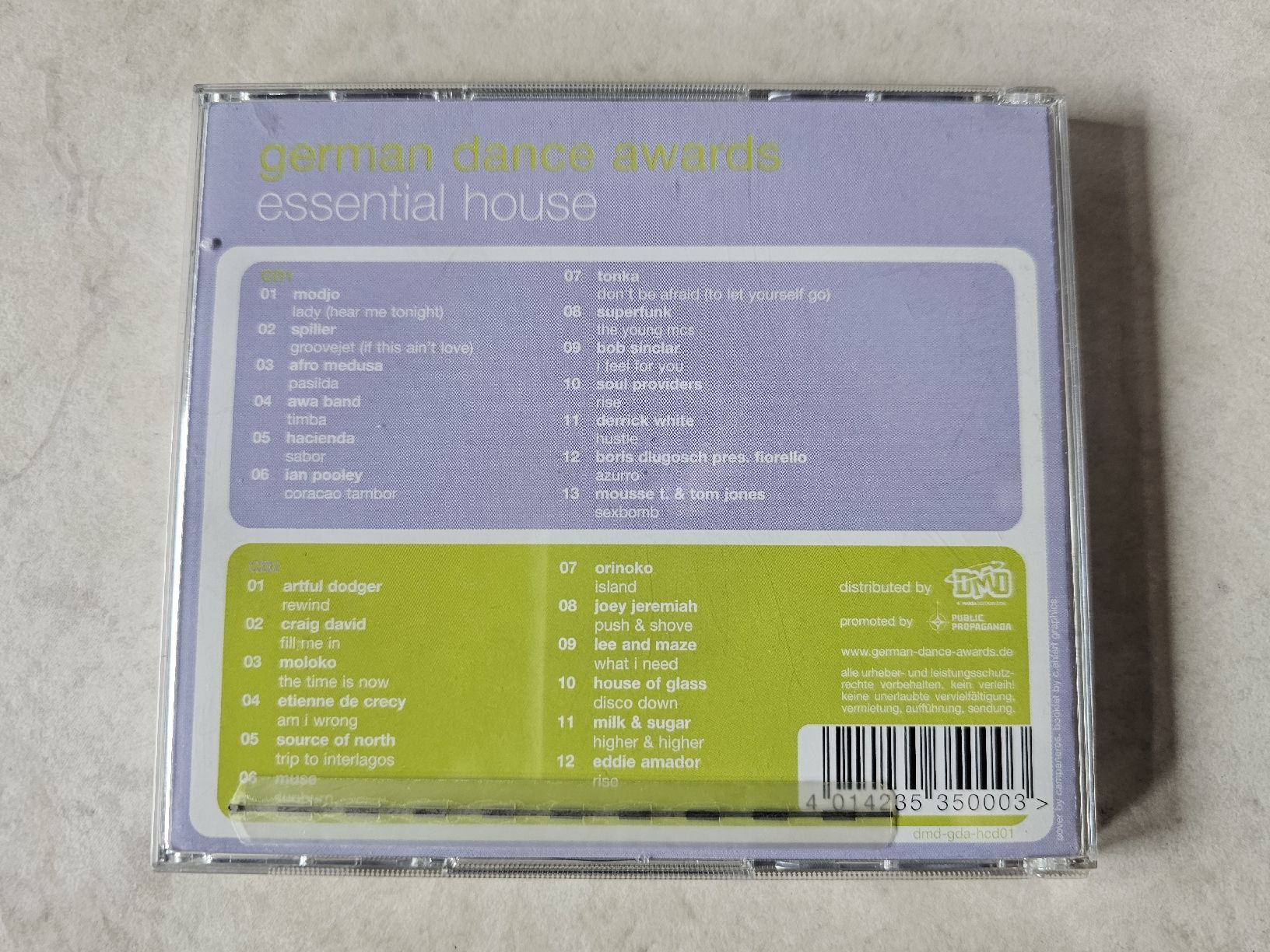 CD: German Dance Awards  -  Essential House  /  2 CD's – Usato da Schneisingen venduto da backstore24 1