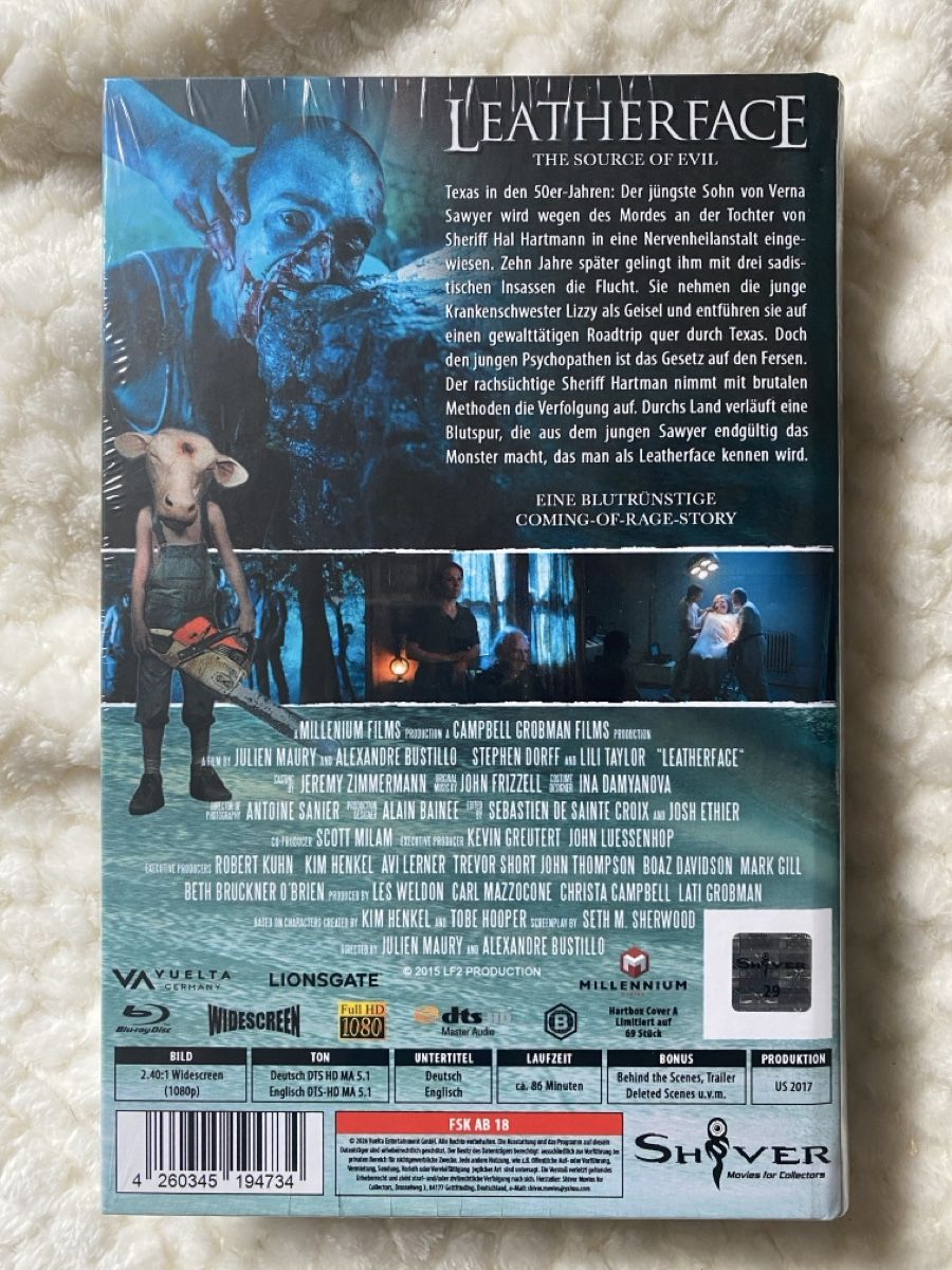 Tous les DVDs: Leatherface Blu-ray neu eingeschweisst Sammleredition – Neuf avec emballage d'origine à Naters par zultshop 1