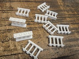 lego 15332 lot de 10 pièces White Fence 1 x 4 x 2 Spindled