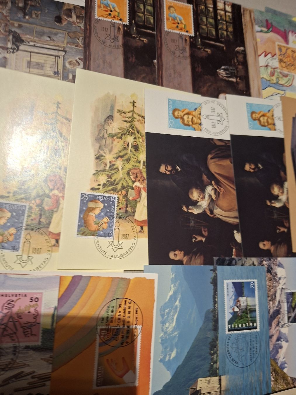 Alle Briefmarken: Lot diverser Maximumkarten Schweiz – Gebraucht aus Balgach von SIMEON27 6