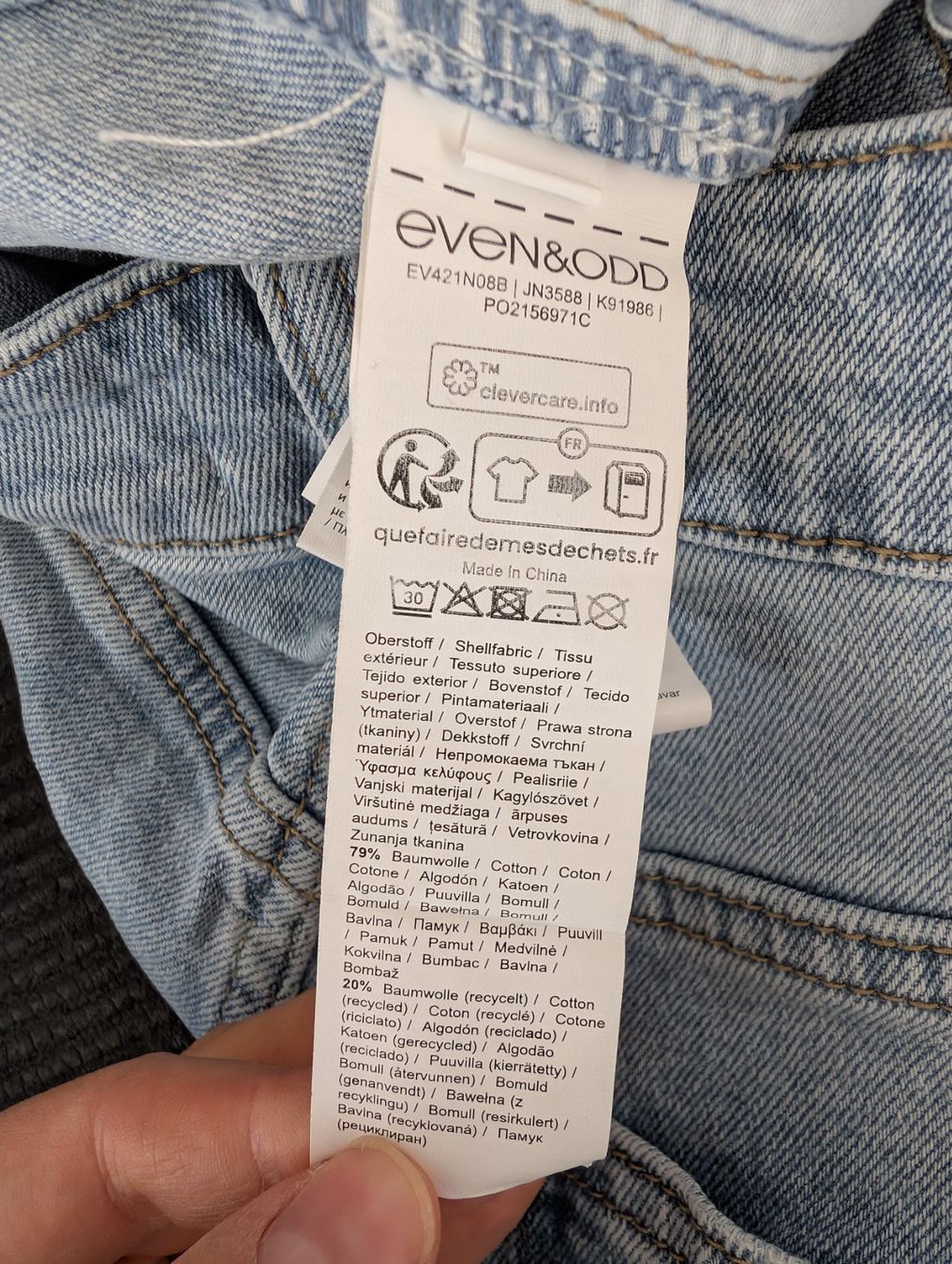 Jeans: Boyfriend Jeans Even&Odd hellblau Gr. 38 – Nuovo (secondo la descrizione) da Lachen SZ venduto da numberphile 3