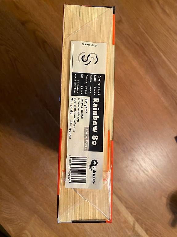 Papiere: Papier Rainbow 80g/m2 / Farbe Cream – Gebraucht aus Ittigen von mar_9fd6 2