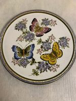 sehr schöner Teller / Platte  Schmetterling  30cm🦋🌸 Ki7