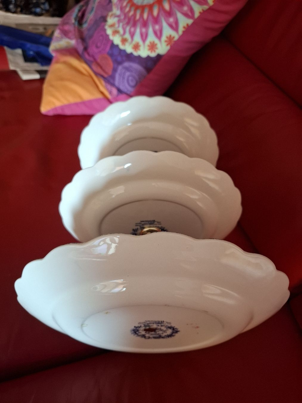 Servierplatten: Plat superposé ancien, service anglais  – Gebraucht aus Moutier von Carambaaa 6