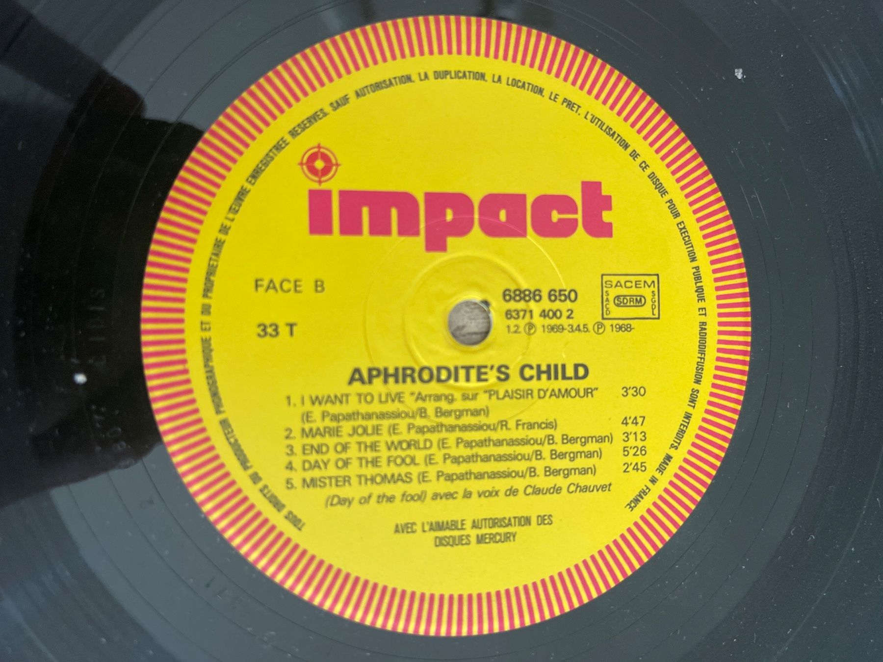 Dischi in vinile: A25/Aphrodite's Child – Usato da Frutigen venduto da Philippe_jsp 2
