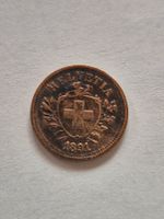1 Rappen 1891 br. Kreuz - hoher Kat.!