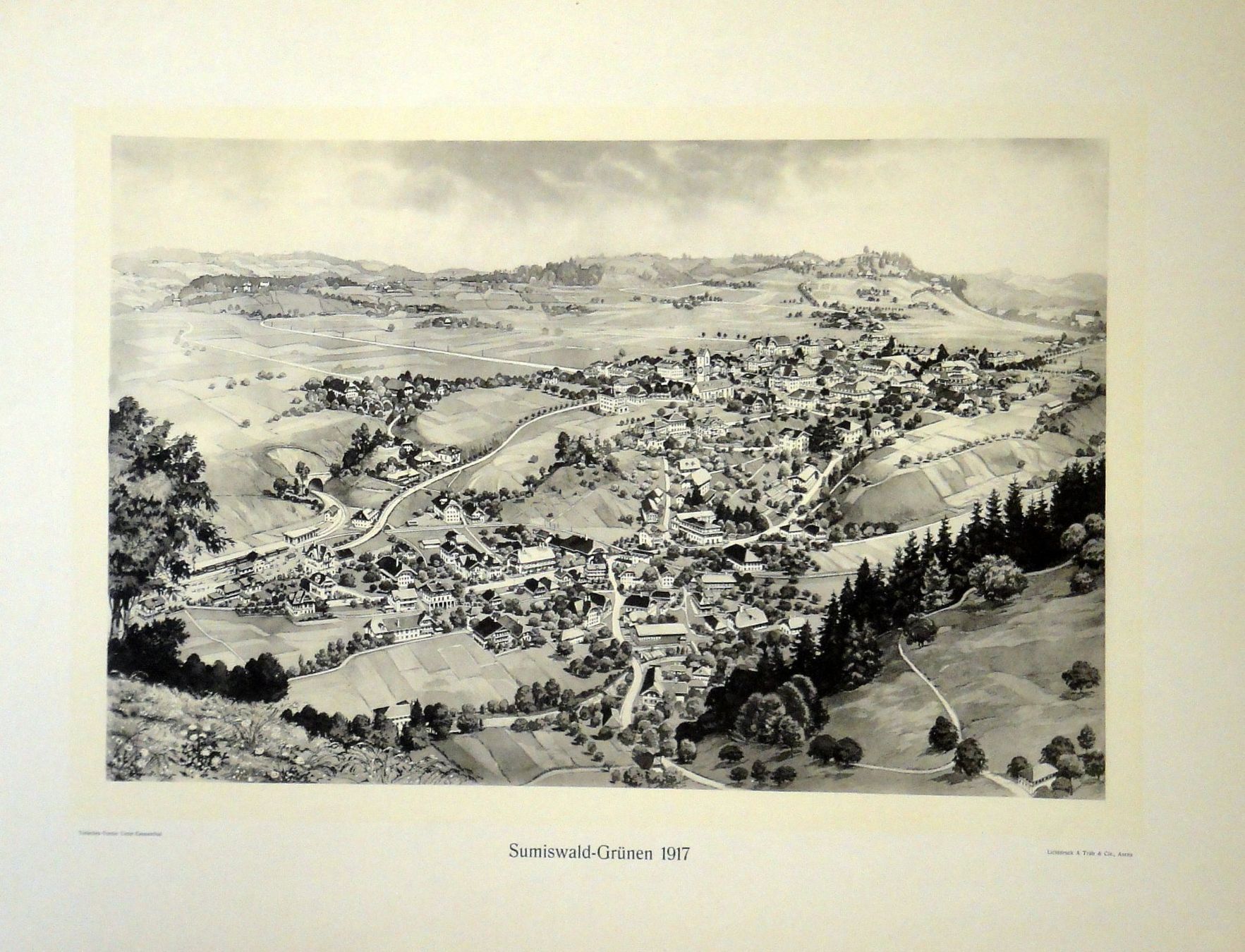 Poster & Bilder: Sumiswald - Grünen Original 1917 – Gebraucht aus Eggenwil von Joyart