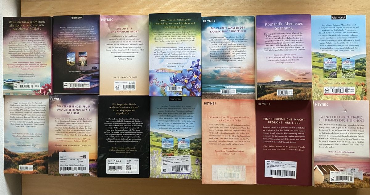 Libri: 14 Bücher/Romane von Nora Roberts – Usato da Schwarzenburg venduto da Michellu 3
