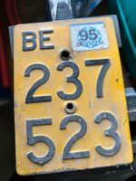 BE Mofa Nummernschild