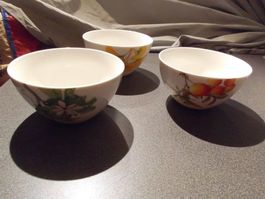 Schalen 3 Stück, Siaki, verschiedene Blu