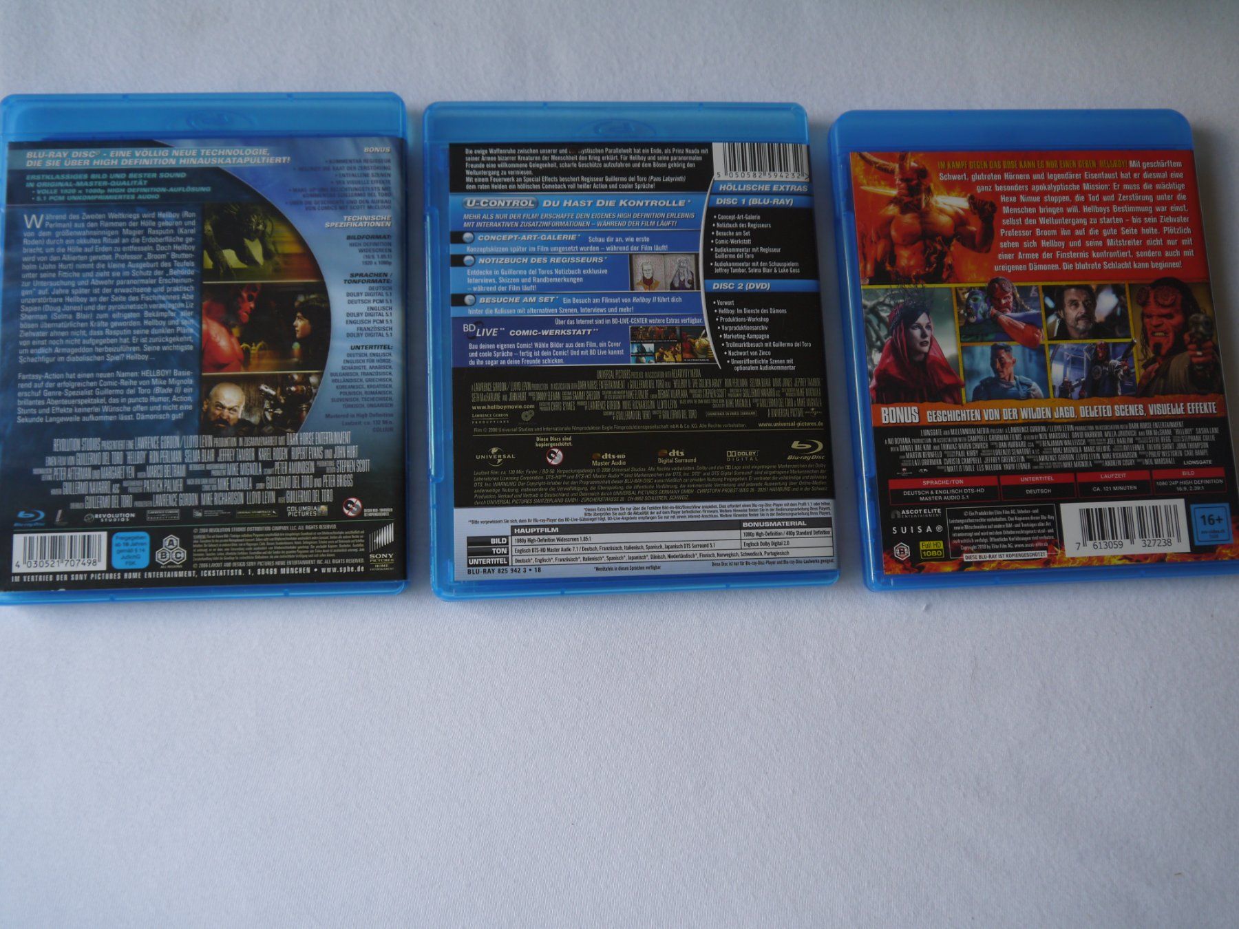 Tous les DVDs: HELLBOY - Trilogie – D'occasion à Hagendorn par Blaf 1