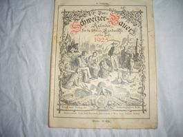 Der Schweizer-Bauer Kalender 1925 guter Zustand