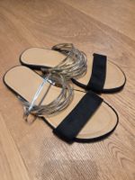 Schwarze Sandalen, Grösse 39, wie neu für den Sommer!