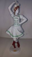 Ungarische Porzellanfigur von Hollohaza, Höhe 30 cm