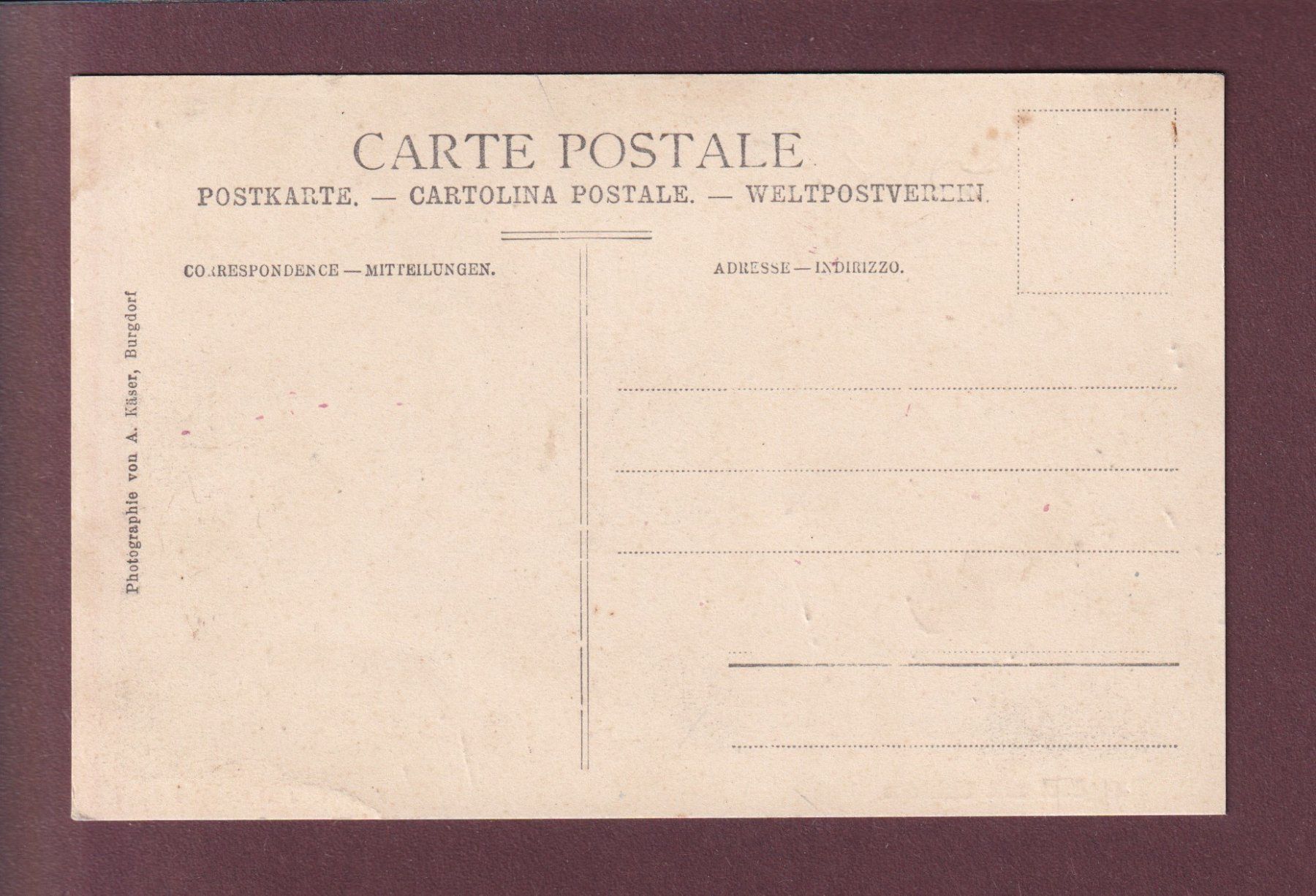 Cartoline postali: BURGDORF mit Schloss – Usato da Pully venduto da nicecards 1