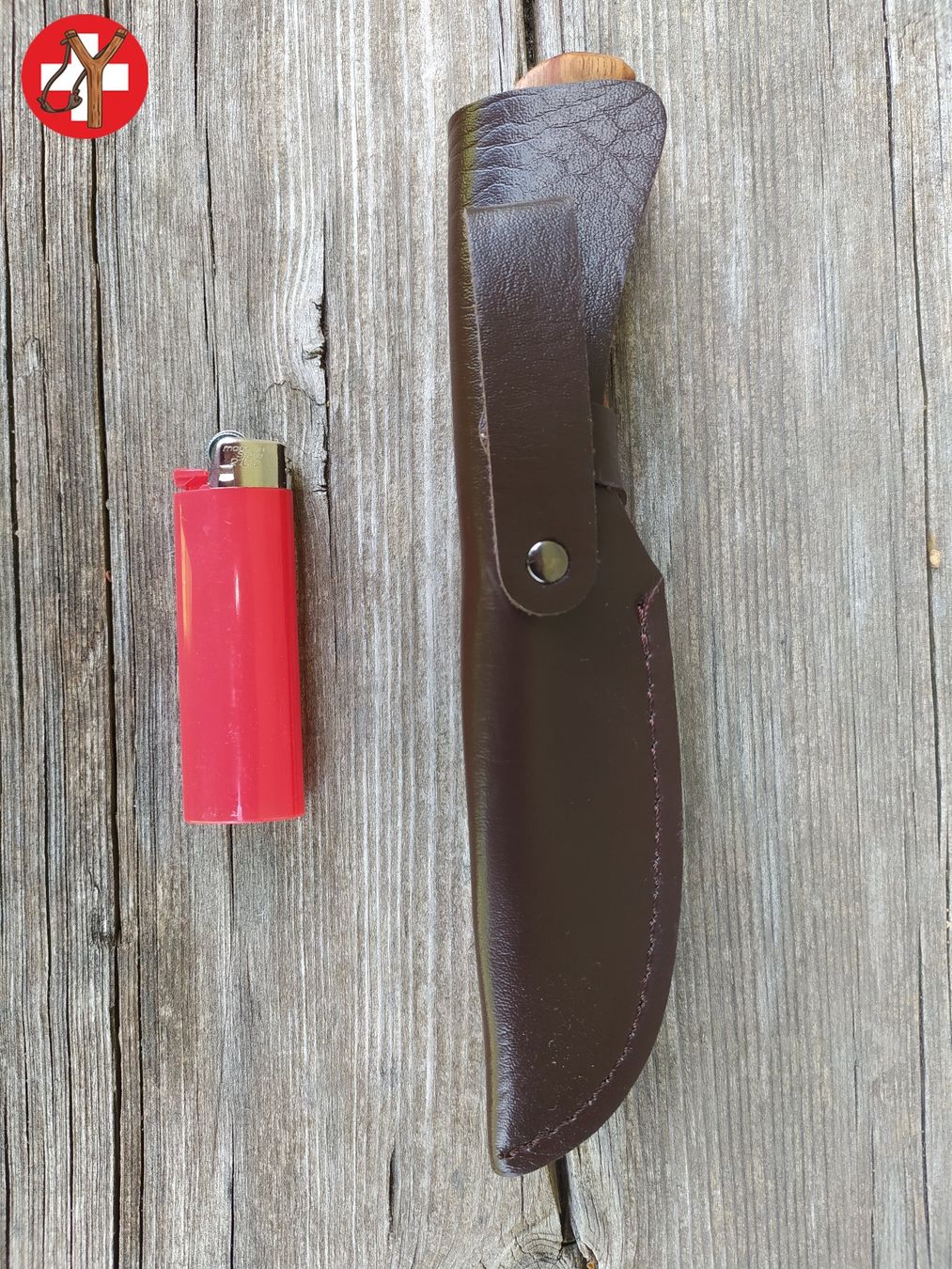 Zubehör: Jagdmesser mit Lederscheide – Neu (gemäss Beschreibung) aus Tumegl/Tomils von Steinschleuder-Shop 5