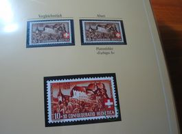Abart Pro Patria 1939, **, "Farbiges A"