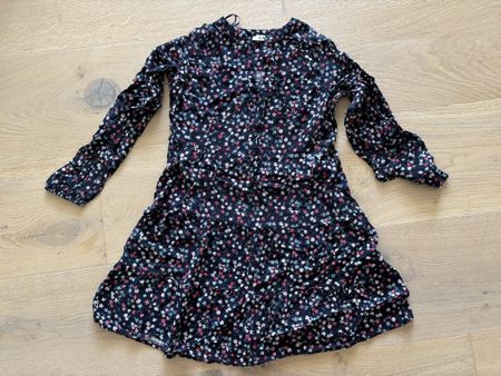 C&A Floral Viscose Dress, Size 36, Long Sleeve, Autumn