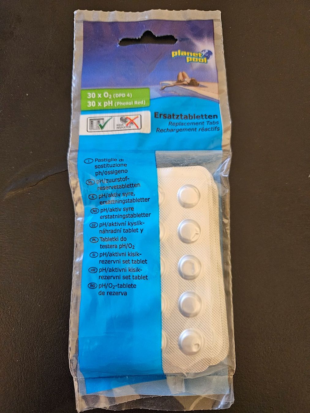Schwimmbad: Pool Testtabletten, 30x Sauerstoff DPD4 + 30 x pH Phenol Red – Neu und originalverpackt aus Therwil von Racingr6