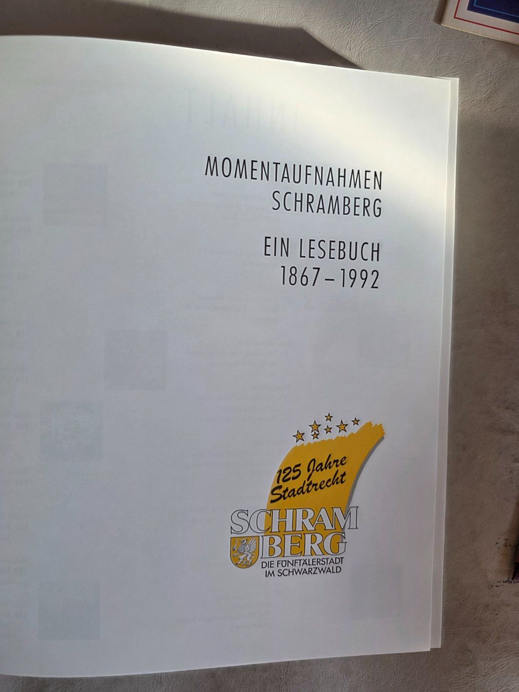 Libri: Schramberg -Schwarzwald - Chronik 1992 – Usato da Walterswil BE venduto da Lonitti 2