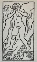 Aristide Maillol (1861-1941), Akt, Holzschnitt