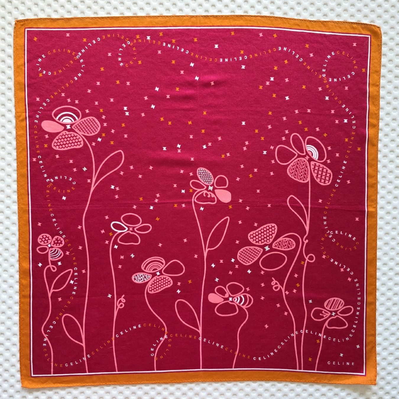 Celine Foulard & Sciarpe: Céline Baumwolltuch 50 × 50 cm – Nuovo (secondo la descrizione) da Zürich venduto da LIMAR 1