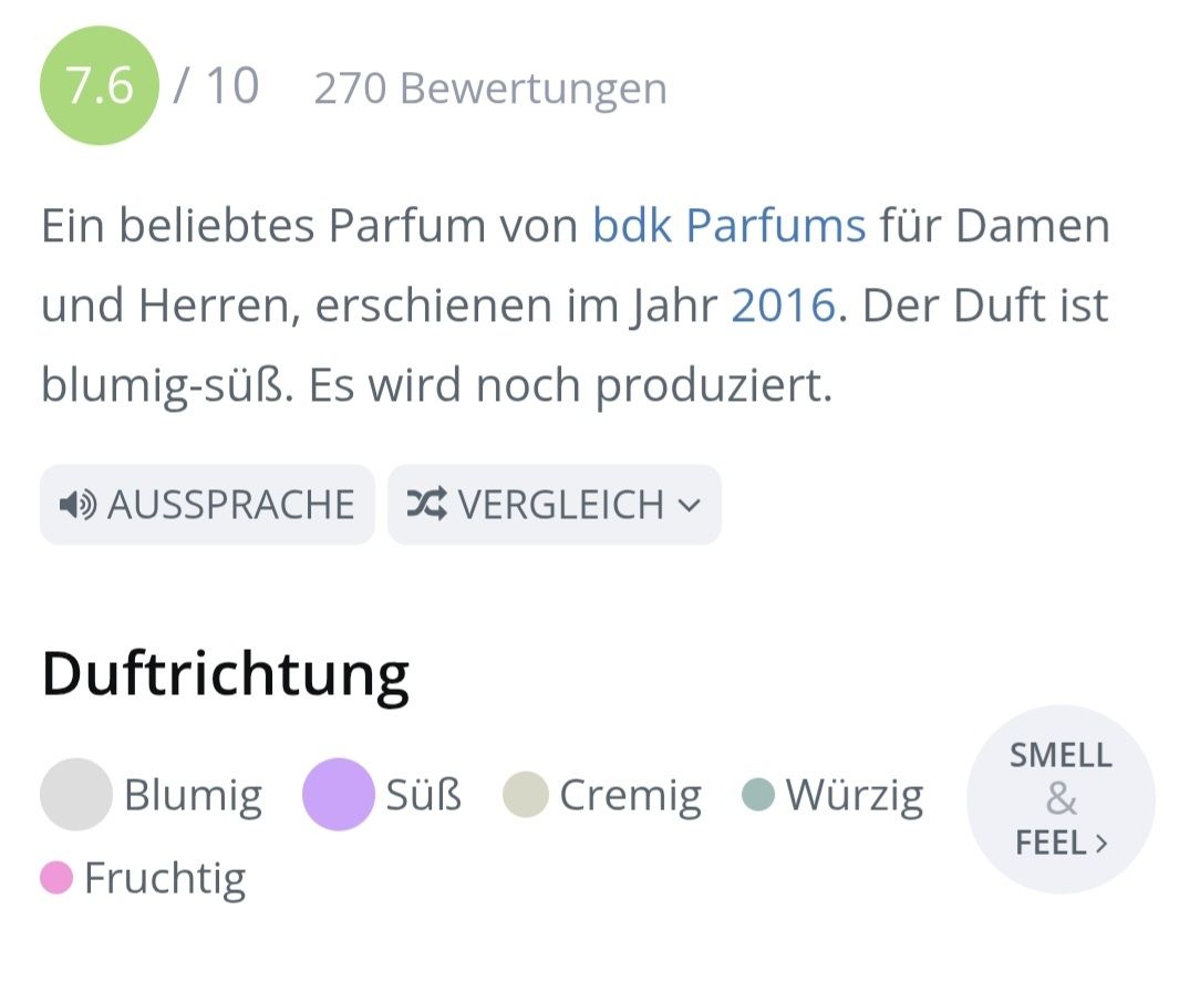 Parfum & Eau de Toilette: 2 ml TUBEREUSE IMPERIALE BDK ABFÜLLUNG – Neu (gemäss Beschreibung) aus St. Gallen von CaliSunshine 2