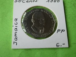 Jamaica 1980,  50 Cents Sondermünze   PP