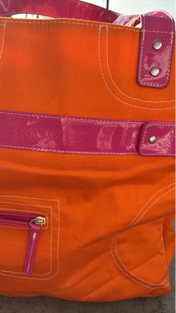 Lancaster Paris Shopper Tasche Orange/Pink - Sommer Hit!