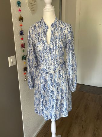 Langarm Kleid mit Blumenprint von 120% Lino