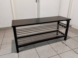 IKEA TJUSIG Schuhgestell schwarz