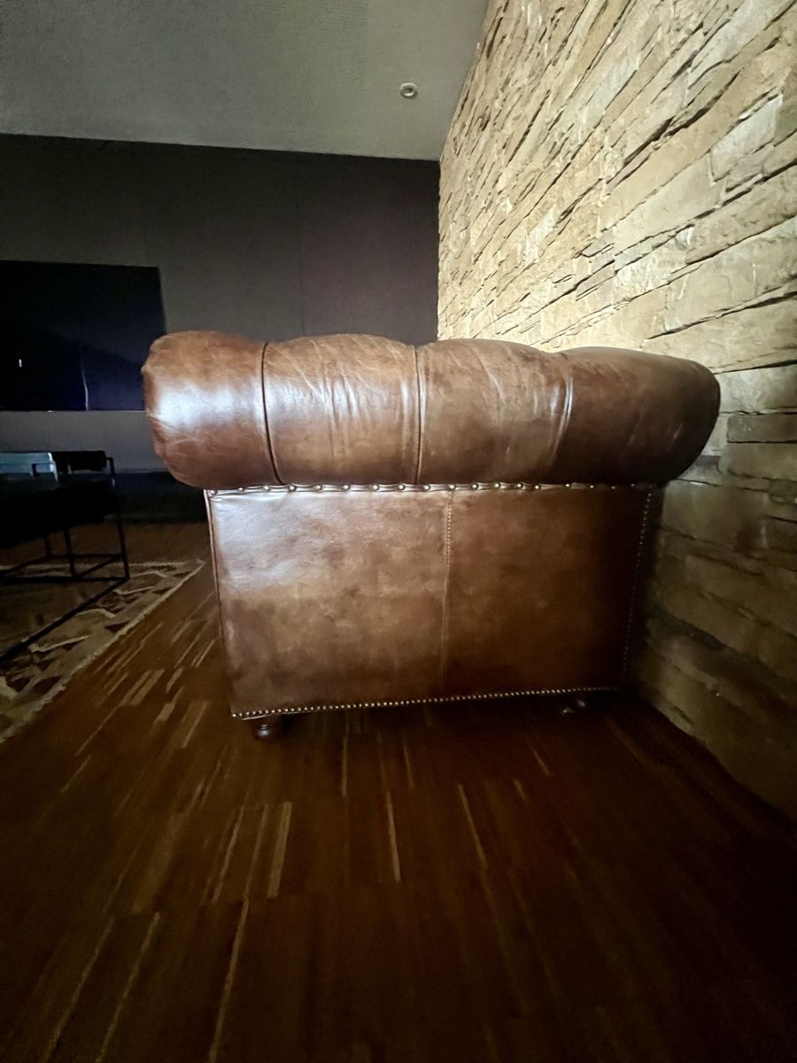 Chesterfield Divani: Leder Sofa Chesterfield braun  – Usato da Muttenz venduto da ThomasR64