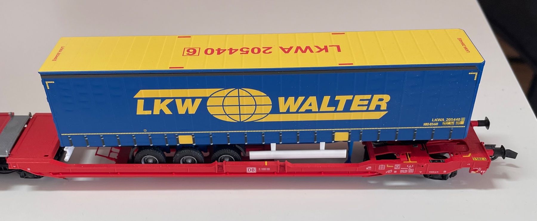 Roco Modellini di ferrovie: Roco 77385.B LKW Walter Doppeltragewagen DB – Nuovo (secondo la descrizione) da Blumenstein venduto da Ritschi 2