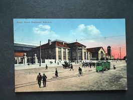 AK 1914 Basel Badischer Bahnhof gelaufen (G3791)
