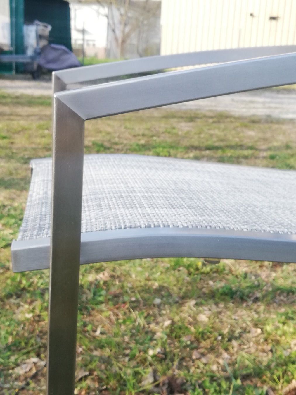 Sedie da giardino: Gartenstuhl Edelstahl mA hellgrau – Nuovo e nell'imballaggio originale da Lyss venduto da Ursprung1 3