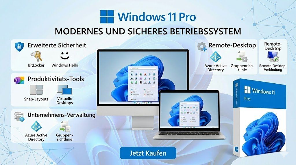 Microsoft Applications: Windows 11 Pro l Multilingual – D'occasion à Langenthal par Peaceful