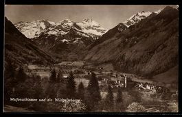 Wolfenschiessen, Blick auf den Ort mit W