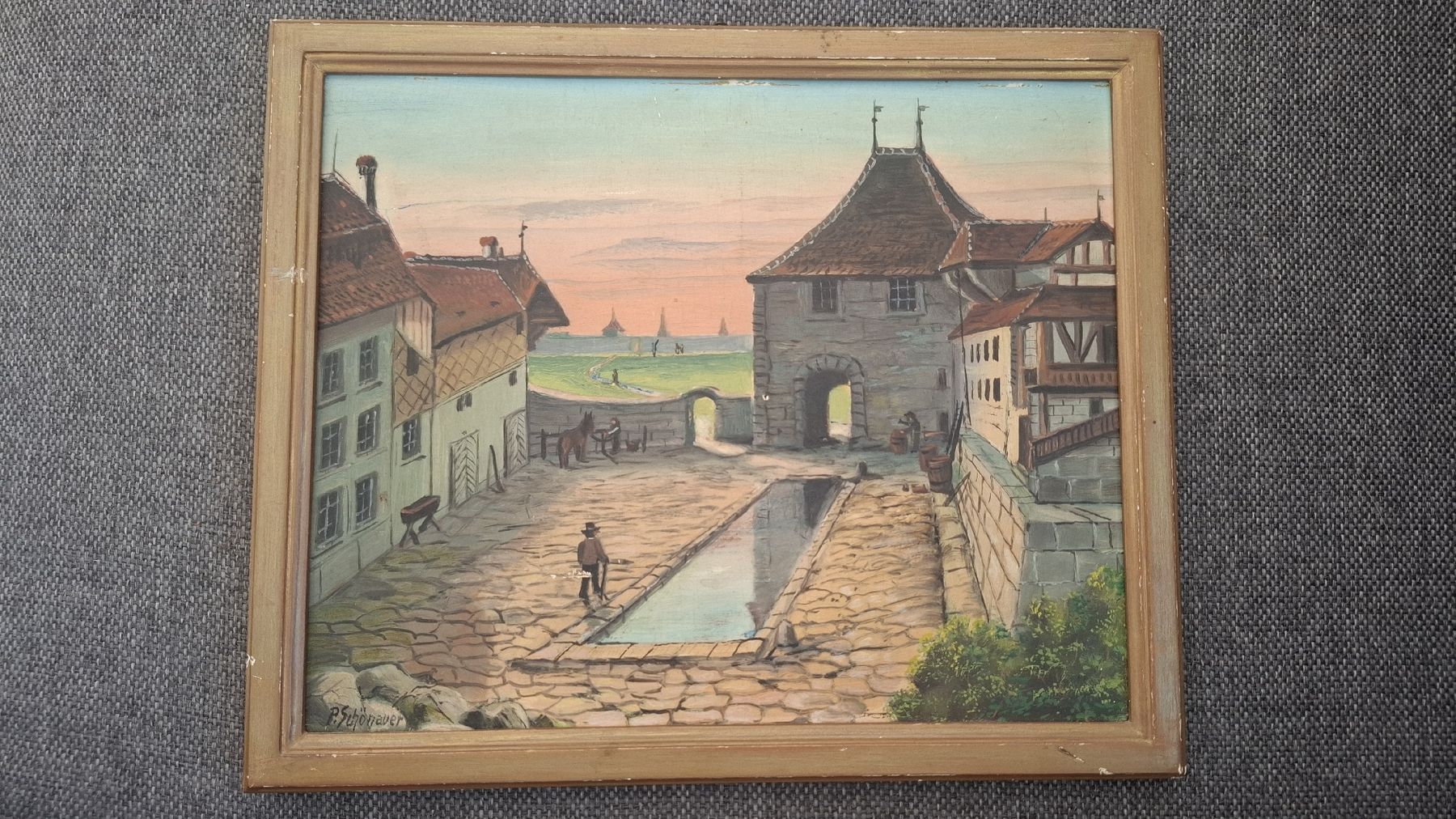 Gemälde: Dipinto antico Alt Bern Schönauer – Gebraucht aus Lengnau BE von jonny12787