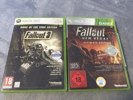 Fallout 3 und New Vegas Xbox 360 Set guter Zustand