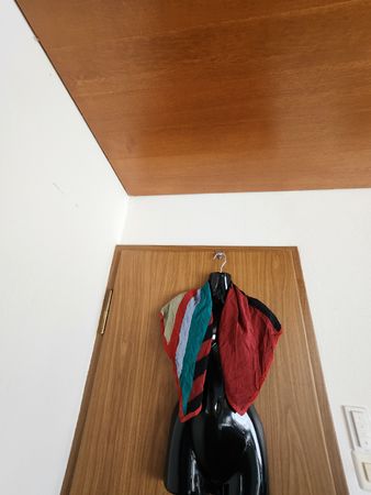 Foulard carré soie  vintage multicolore 
