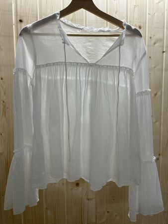 Weiss Bluse Grösse  m Baumwolle neu