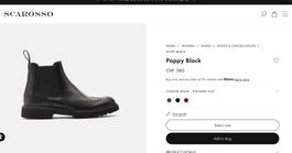 Scarosso "Poppy Black" Chelsea Boots – Gr. 39