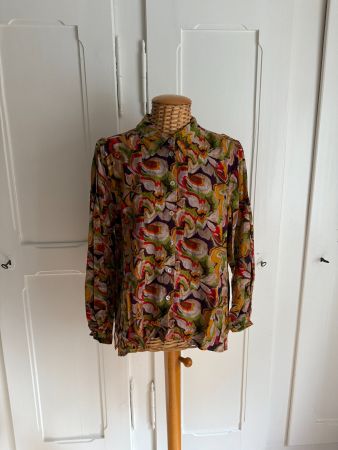 HEART KISS - Bluse bunt geblümt XL