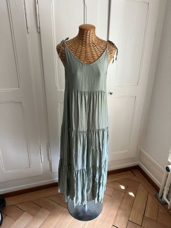 Maxikleid pastellgrün luftig
